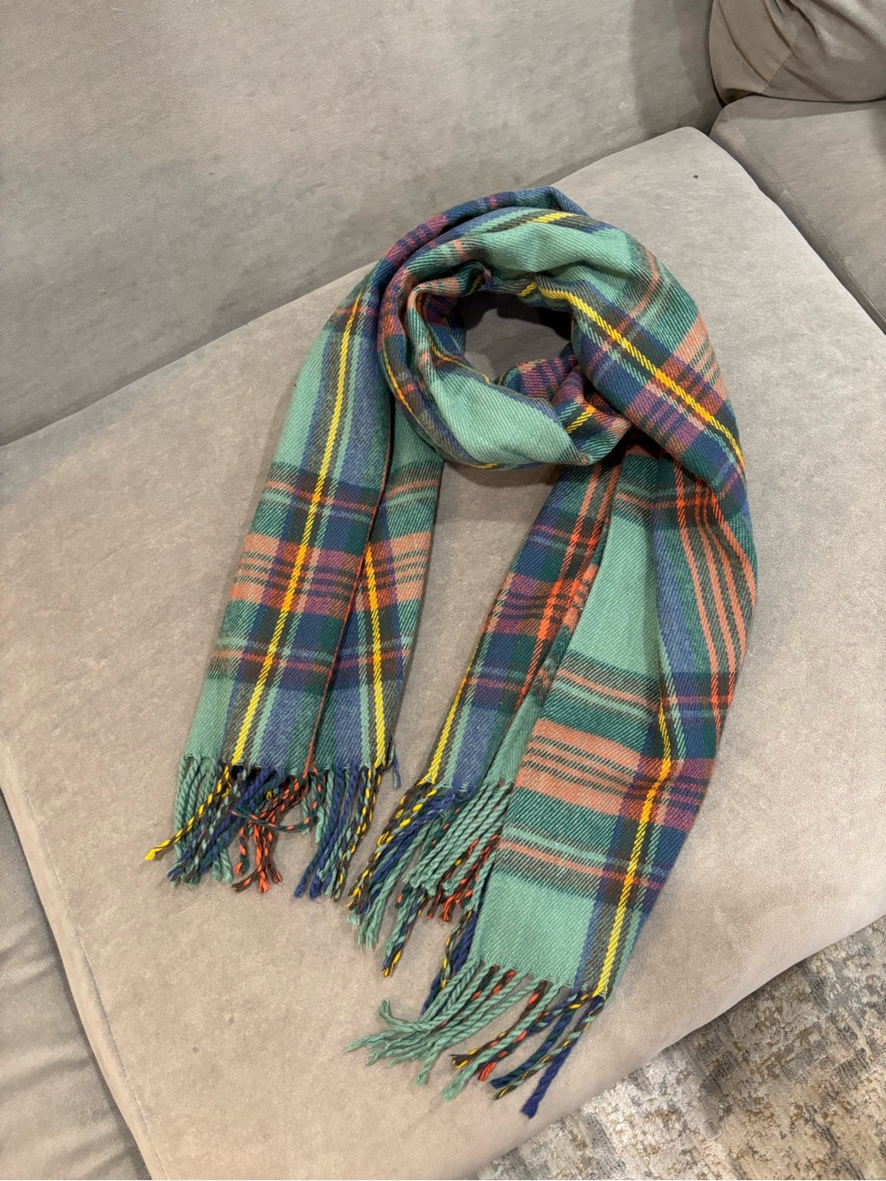 Plaid Blanket Scarf